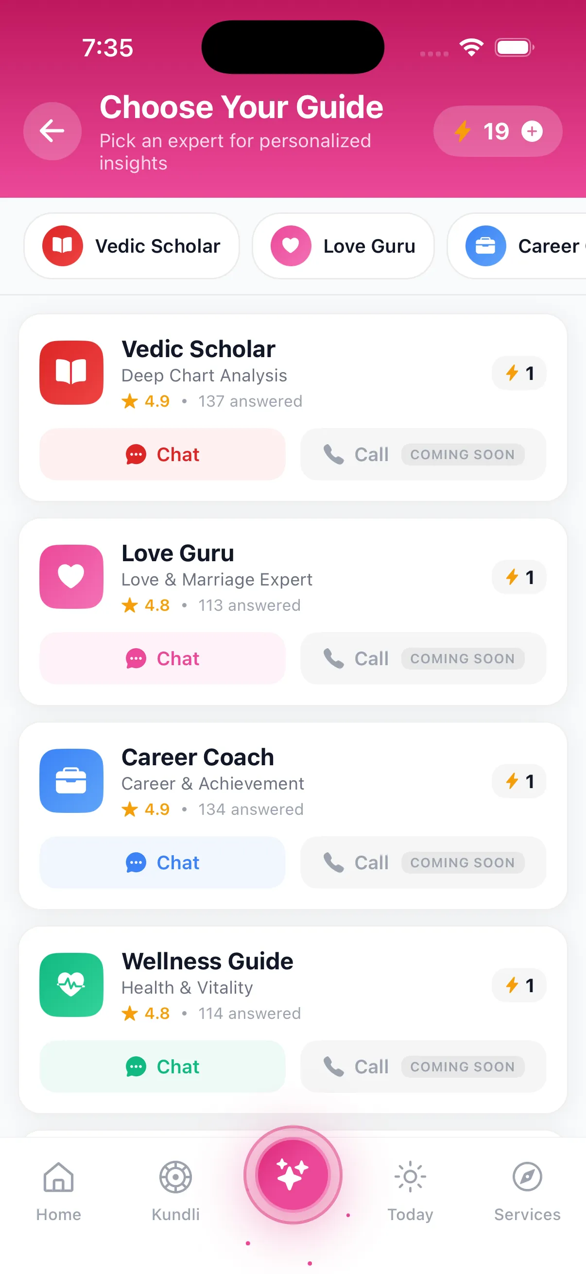 CosmiqeAI AI Astrologers — 9 Specialist Vedic Astrology Chat Agents